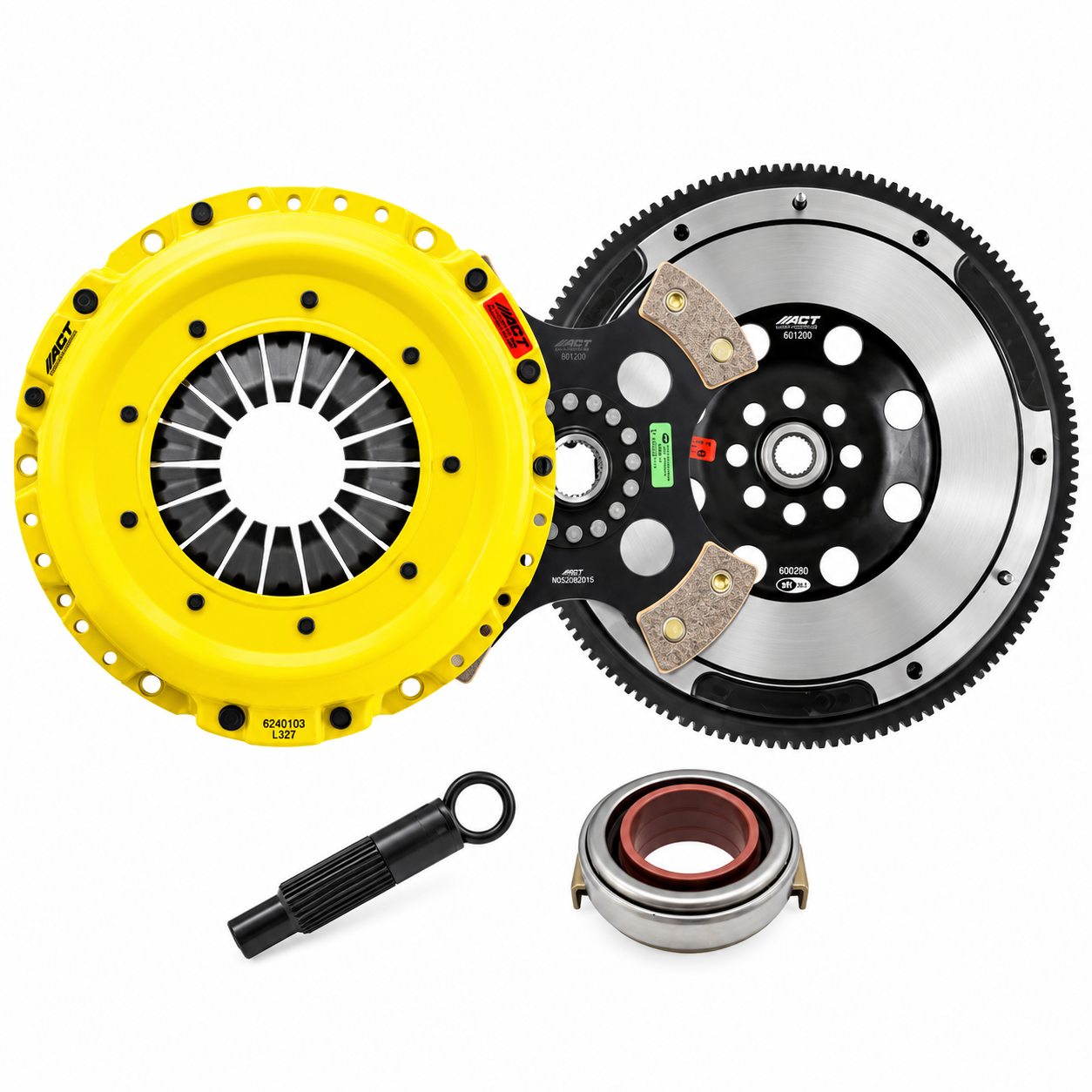 ACT 17-26 Civic Type R/23-26 Integra Type S HD/Race Rigid 4 Pad Clutch Kit with Flywheel